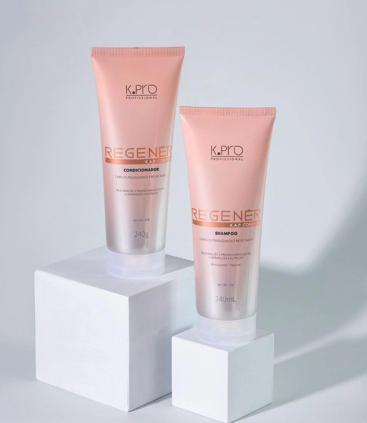 Produto: Kit K.Pro Profissional Regenér Shampoo Condicionador Leave-in Oil e Ampola (5 produtos)