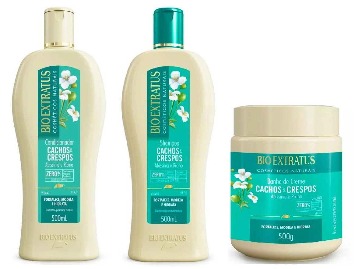 Produto: Kit Bio Extratus Cachos e Crespos ( 3 Unidades )