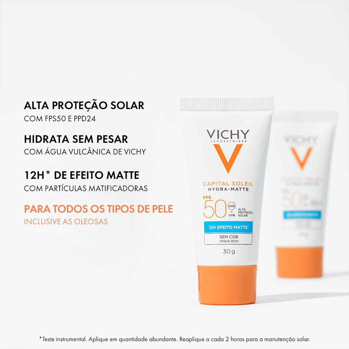 Produto: Protetor Solar Facial Hydra Matte FPS 50 Vichy Capital Soleil 30ml