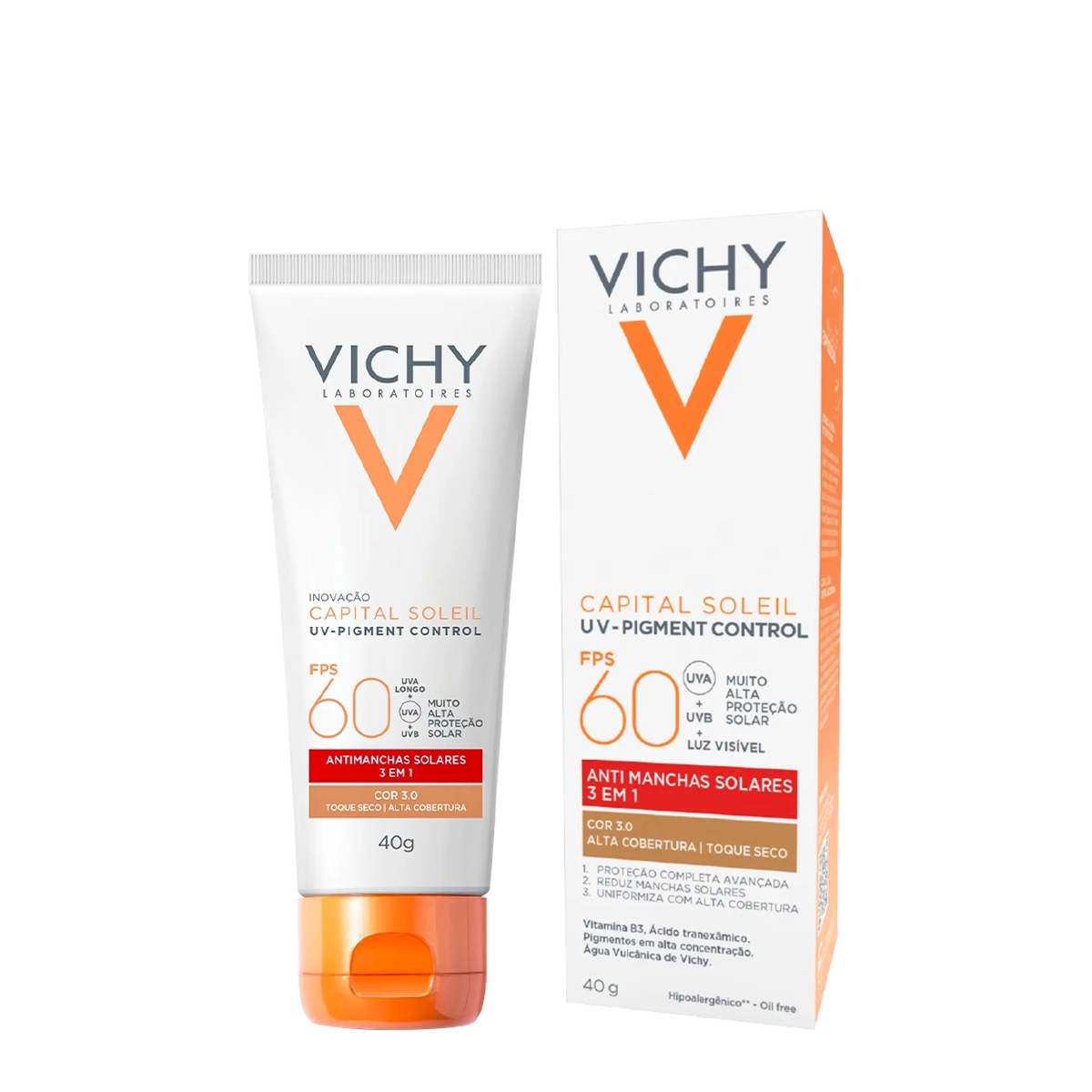 Produto: Protetor Solar Com Cor Vichy Capital Soleil Fps 60 Cor 3.0 40g