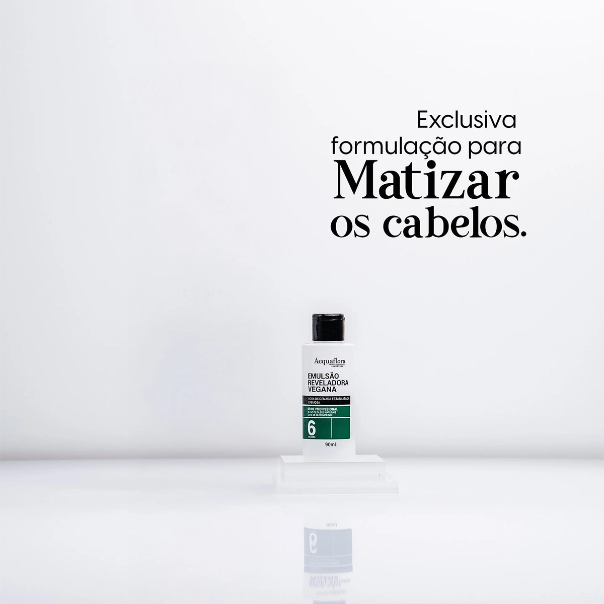 Produto: Emulsão Reveladora Vegana 6 Volumes Água Oxigenada Acquaflora 900ml