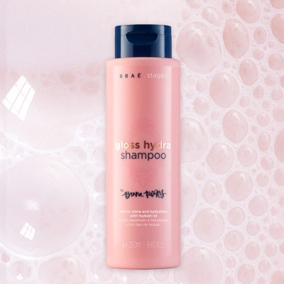 Produto: Shampoo Gloss Hydra Braé Stages By Bruna Tavares 250ml