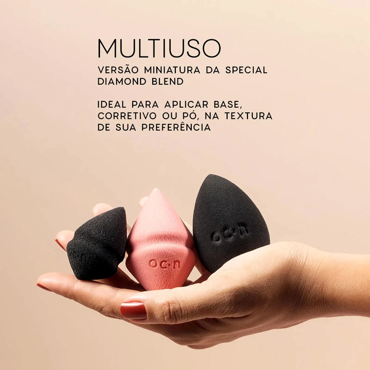 Produto Mini Esponja de Maquiagem Mini Drop Océane Edition Preta