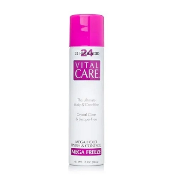 Vital Care Hair Spray Mega Freeze 24 Hour Hold 283g Produto: Vital Care Hair Spray Mega Freeze 24 Hour Hold 283g