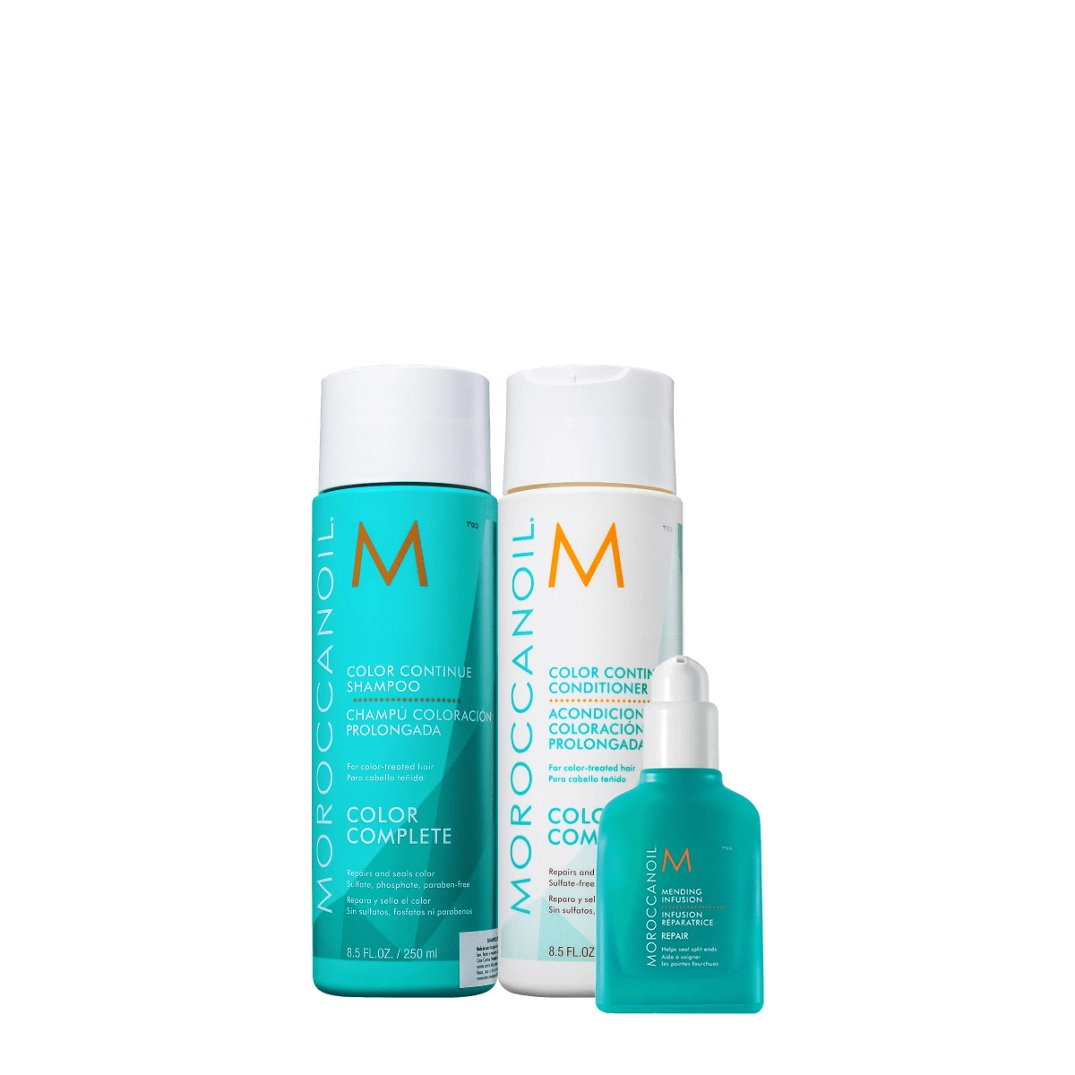 Kit Moroccanoil Color Complete Color Continue Shampoo Condicionador e Loção Reparadora (3 produtos) Produto: Kit Moroccanoil Color Complete Color Continue Shampoo Condicionador e Loção Reparadora (3 produtos)