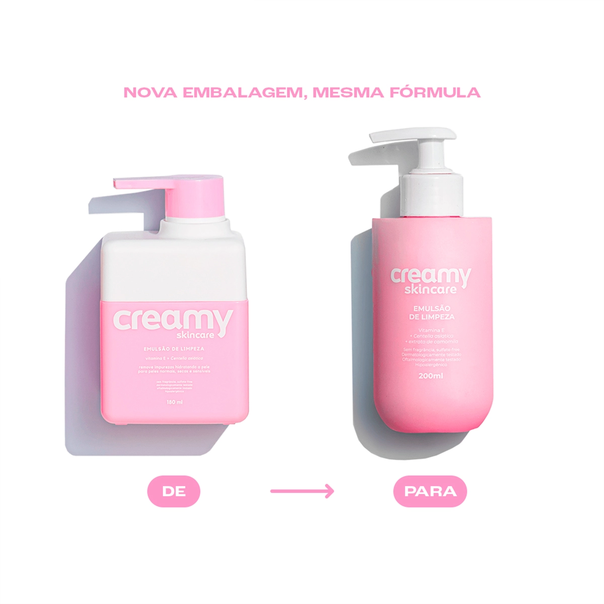 Produto: Emulsão de Limpeza Creamy Skincare 200ml