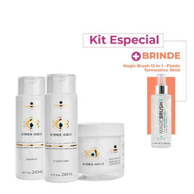 Produto: Kit Crown'us Professional Summer Shield + Fluído Termoativado (4 Produtos)