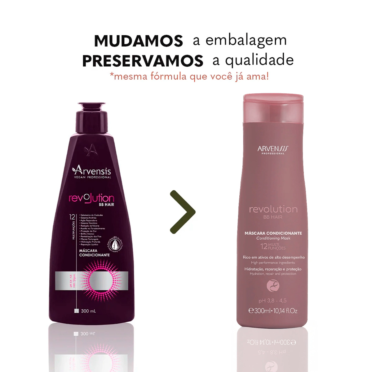 Produto: Máscara Condicionante Revolution Bb Hair Arvensis 300ml