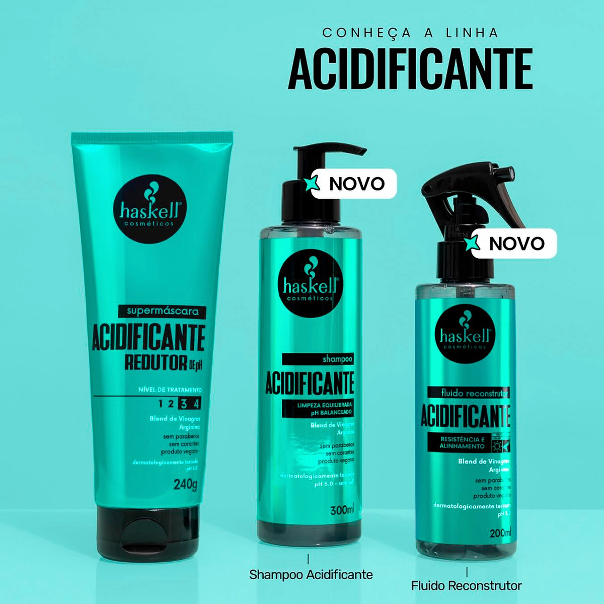 Produto: Kit Haskell Acidificante Ph 5.0 Shampoo Extra (2 unidades)