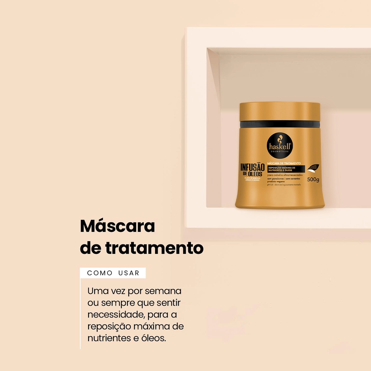 Produto: Máscara Capilar Haskell Infusão de Óleos 300g