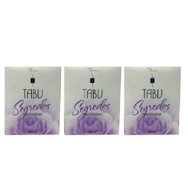 Produto: Tabu Deo Colônia - Segredo 60ml C/3