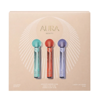 Produto: Kit Body Splash Lollipop Scents Aura Beauty 3 Unidades de 10ml