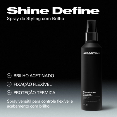 Spray de Brilho Shine Define Sebastian Professional 200ml Produto Spray de Brilho Shine Define Sebastian Professional 200ml