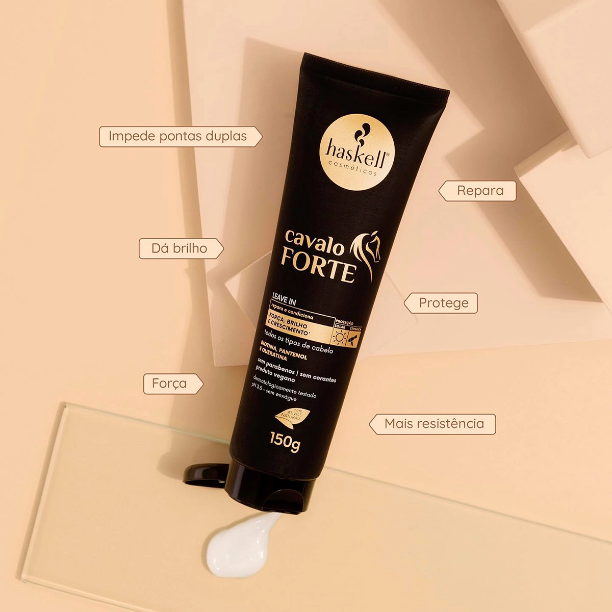 Produto: Kit Haskell Cavalo Forte Shampoo Condicionador Leave-in e Tônico (4 produtos)