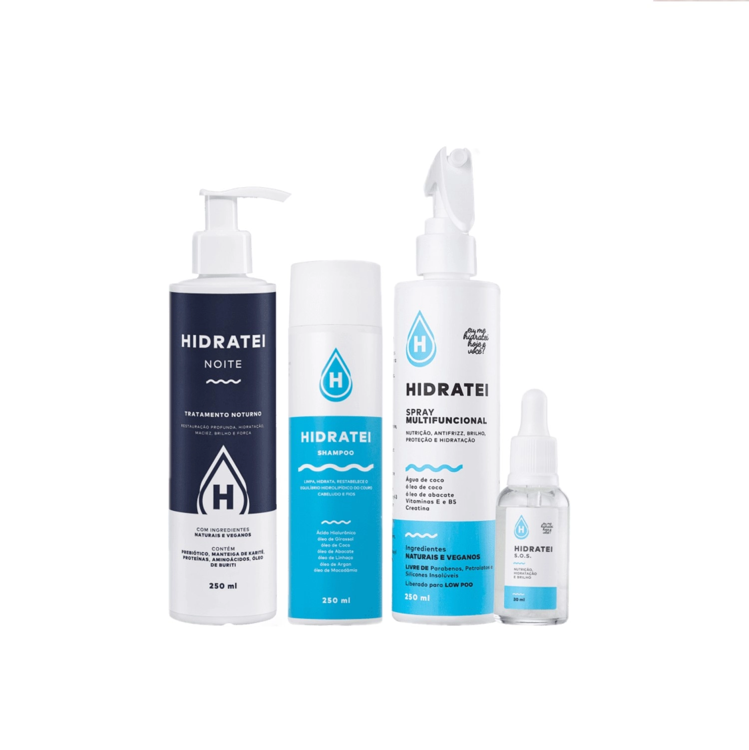 Kit Hidratei Noite Spray S.O.S (4 produtos) Produto: Kit Hidratei Noite Spray S.O.S (4 produtos)