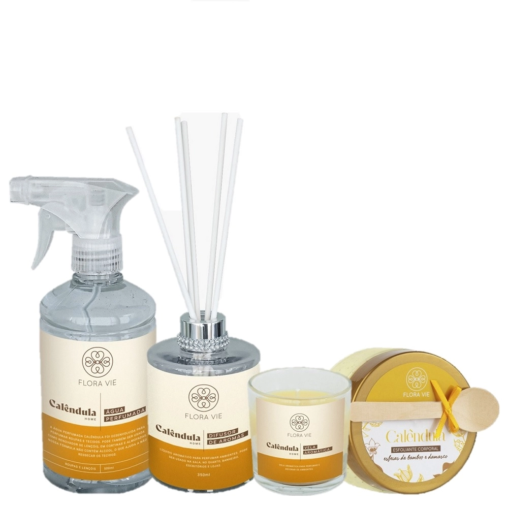 Produto: Kit Flora Vie Calendula Aromatizante Sensacional (4 Produtos)