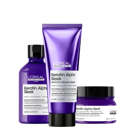 Produto: Kit L'Oréal Professionnel Keratin Alpha Sleek - Tratamento Intensivo (3 produtos)