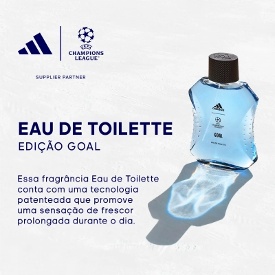Produto: Kit Adidas Uefa Champions League Goal Eau De Toilette 50ml E Gel De Banho 250ml
