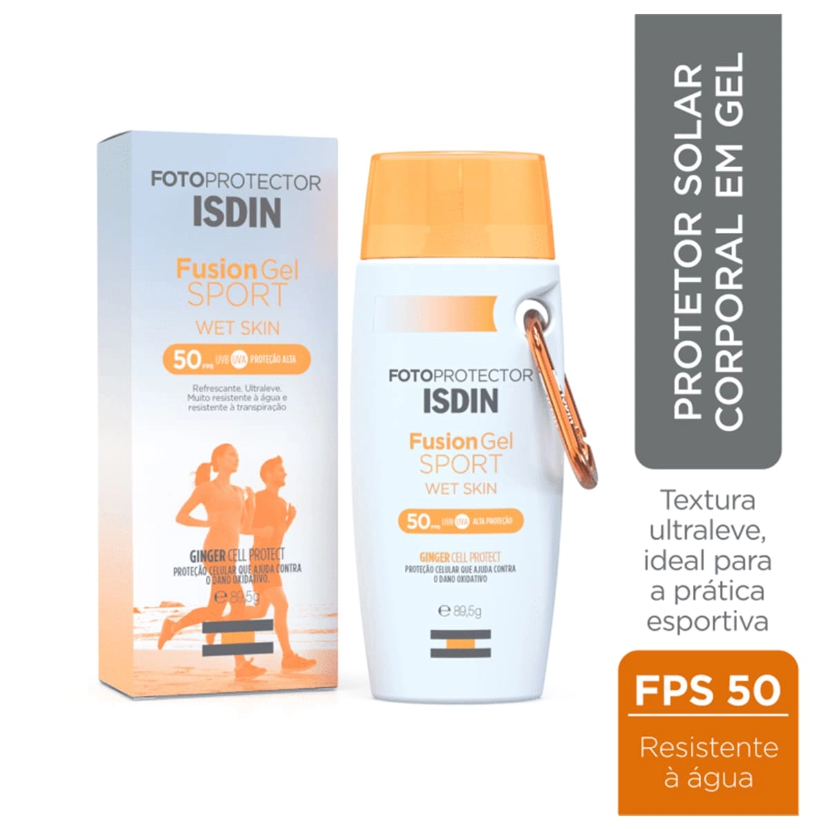 Protetor Solar Fusion Gel Sport Fps 50 Isdin Fusion Gel Sport 89,5g Produto Protetor Solar Fusion Gel Sport Fps 50 Isdin Fusion Gel Sport 89,5g