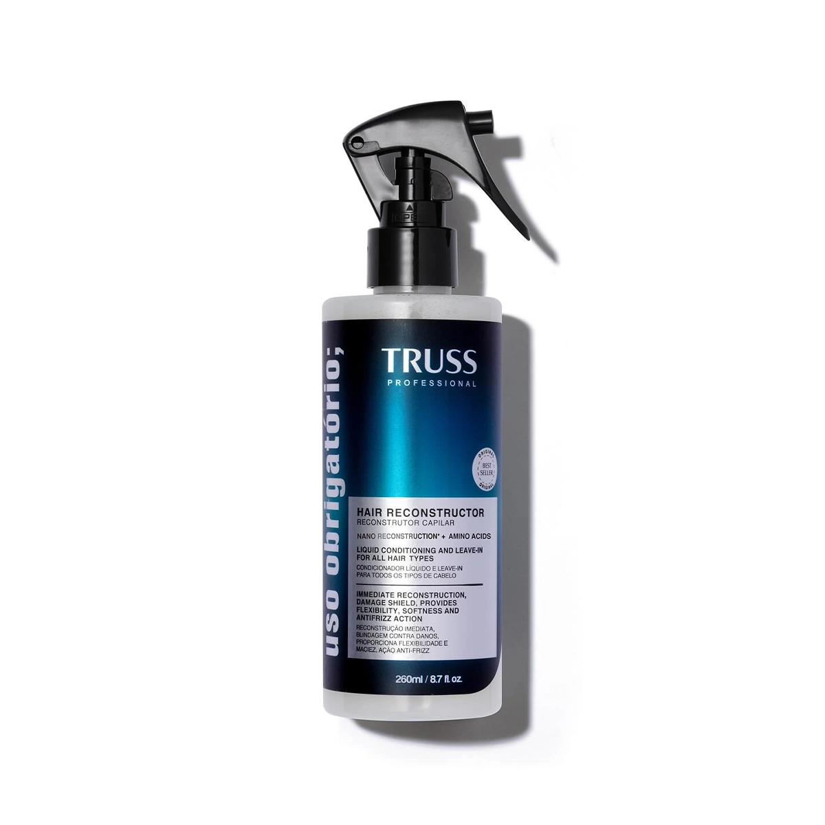 Produto: Kit Tratamento Reconstrutor Líquido Uso Obrigatório Truss 2 Unidades 260ml