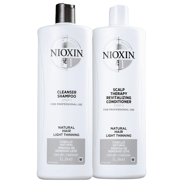 Kit Nioxin Sistema 1 Afinamento Duo Salom (2 Produtos) Produto: Kit Nioxin Sistema 1 Afinamento Duo Salom (2 Produtos)