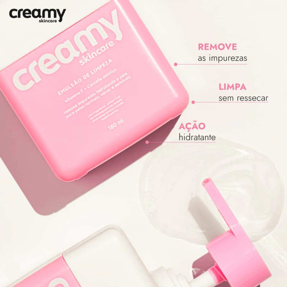Produto: Emulsão de Limpeza Creamy Skincare 180ml