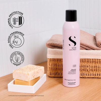 Alfaparf Semi di Lino Style&Care - Thermal Protector 300ml Produto Alfaparf Semi di Lino Style&Care - Thermal Protector 300ml