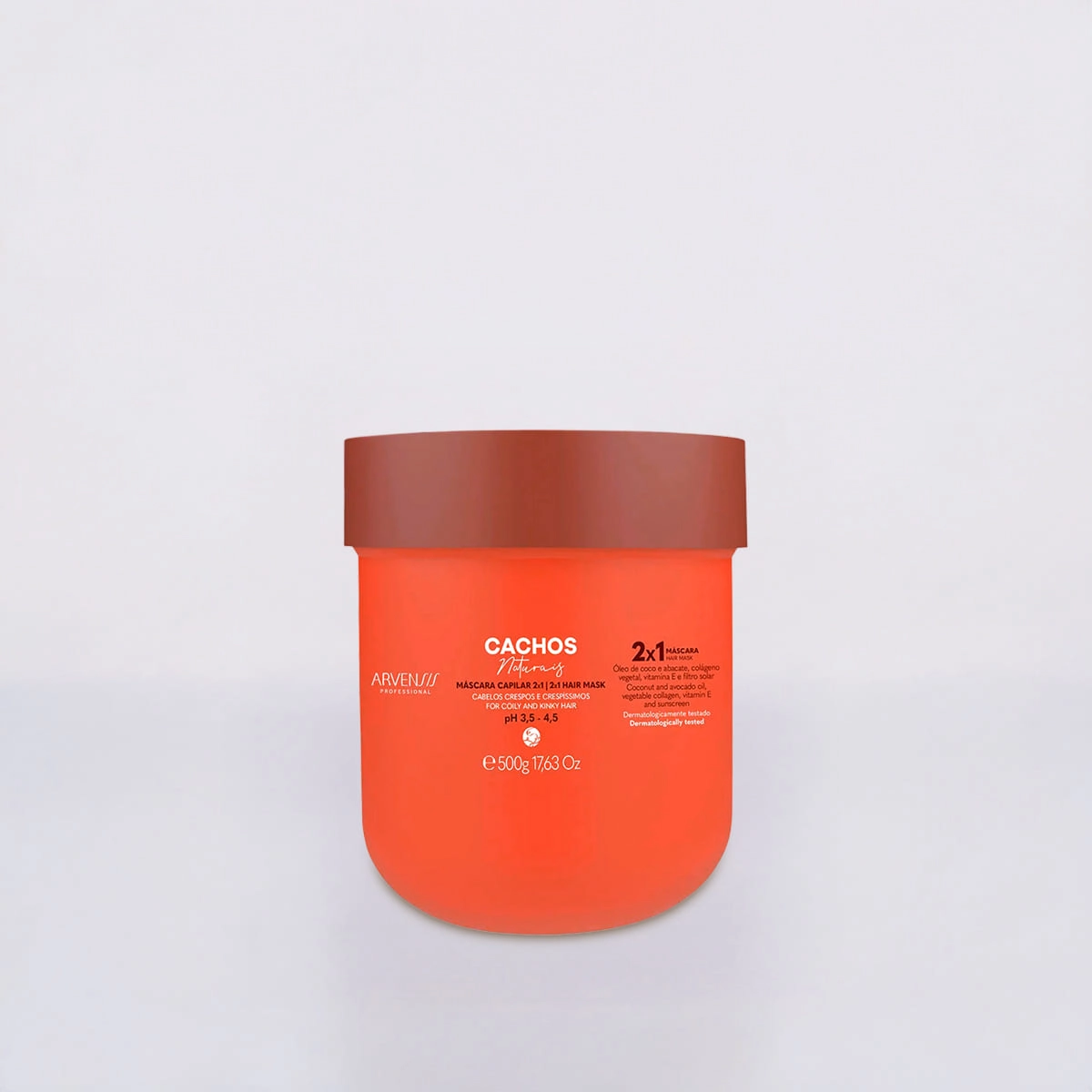Produto: Máscara Capilar 2 em 1 No Poo Cachos Naturais Arvensis 500g