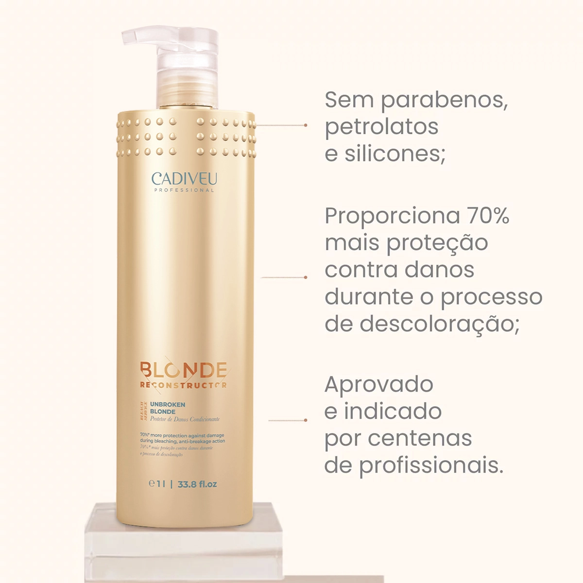 Produto: Condicionador Blonde Reconstructor Unbroken Cadiveu Professional 1 Litro