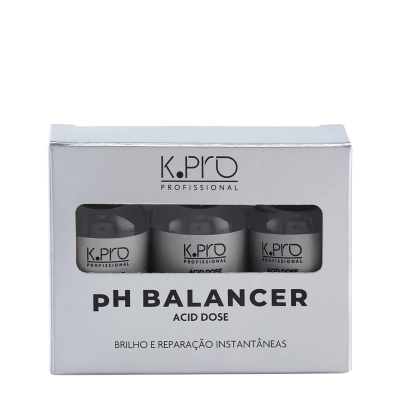 K.Pro Profissional Ph Balancer Acid Dose - Ampolas 3x15ml Produto: K.Pro Profissional Ph Balancer Acid Dose - Ampolas 3x15ml
