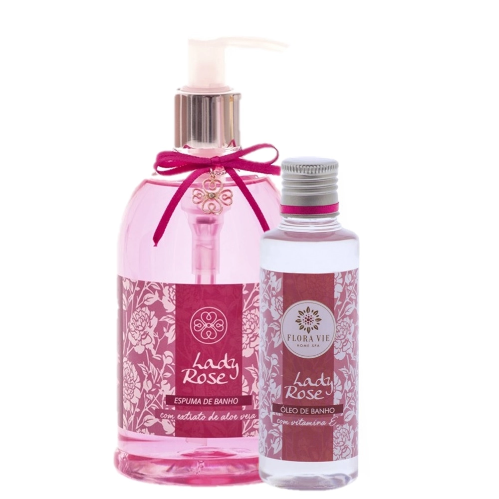 Kit Flora Vie Lady Rose Limpeza Delicada (2 Produtos) Produto: Kit Flora Vie Lady Rose Limpeza Delicada (2 Produtos)