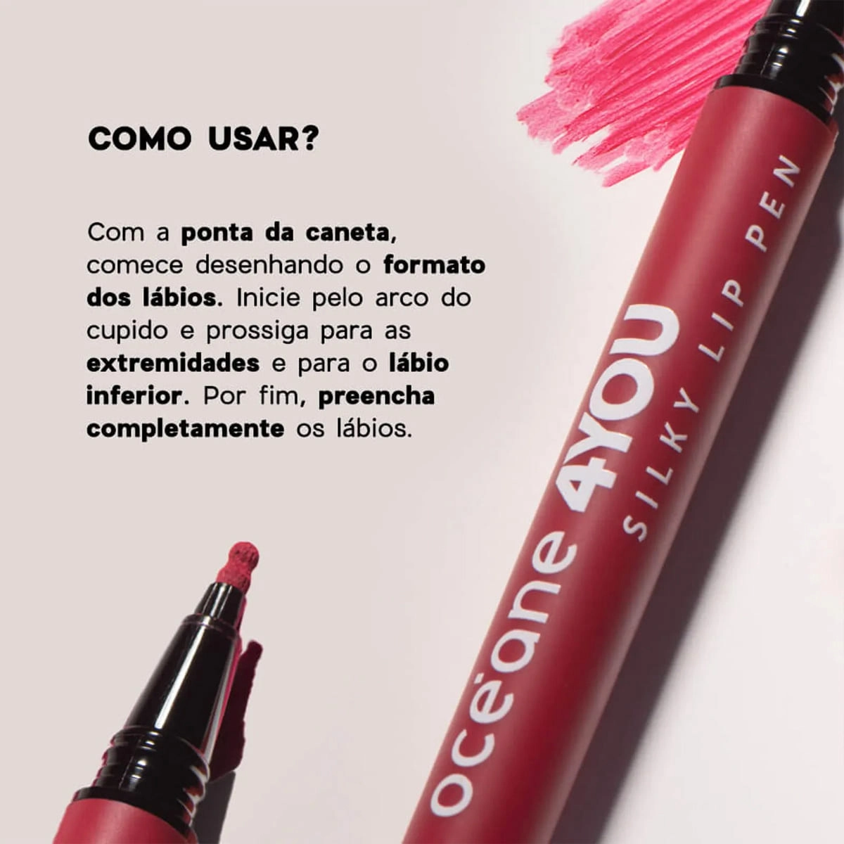 Produto: Kit Océane 4you Lip Pen Magenta e Lip Oil (2 produtos)