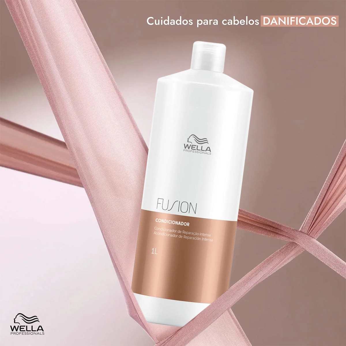 Produto: Kit Shampoo e Condicionador Wella Professionals Fusion 1 Litro com Válvulas