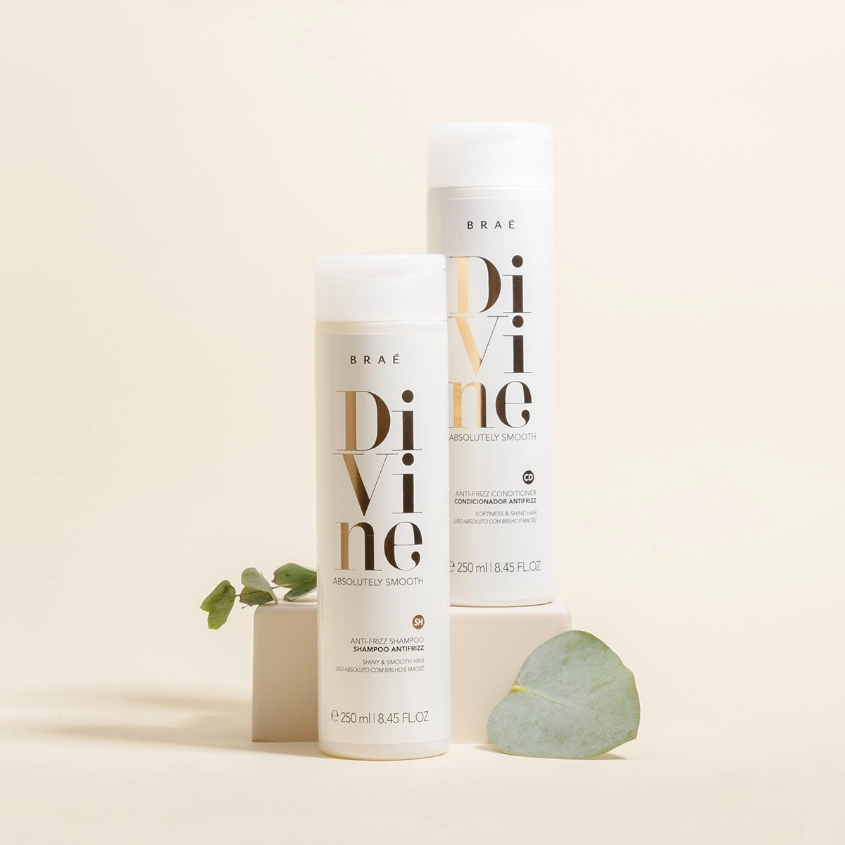 Produto: Kit Divine Shampoo 250ml Condicionador 250ml e Plume 60ml Braé