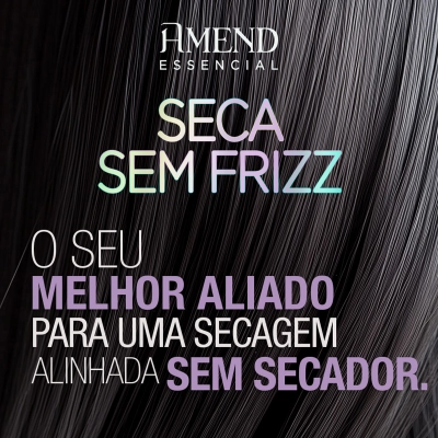 Leave-in Finalizador Amend Seca Sem Frizz 180g Kit com 3 Unidades Produto Leave-in Finalizador Amend Seca Sem Frizz 180g Kit com 3 Unidades
