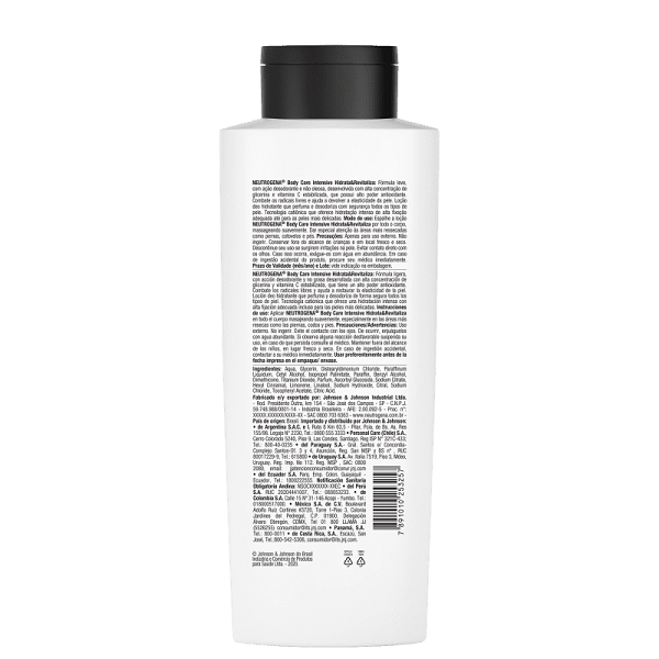 Produto: Creme Hidratante Corporal Neutrogena Body Care Intensive Hidrata E Revitaliza 400ml