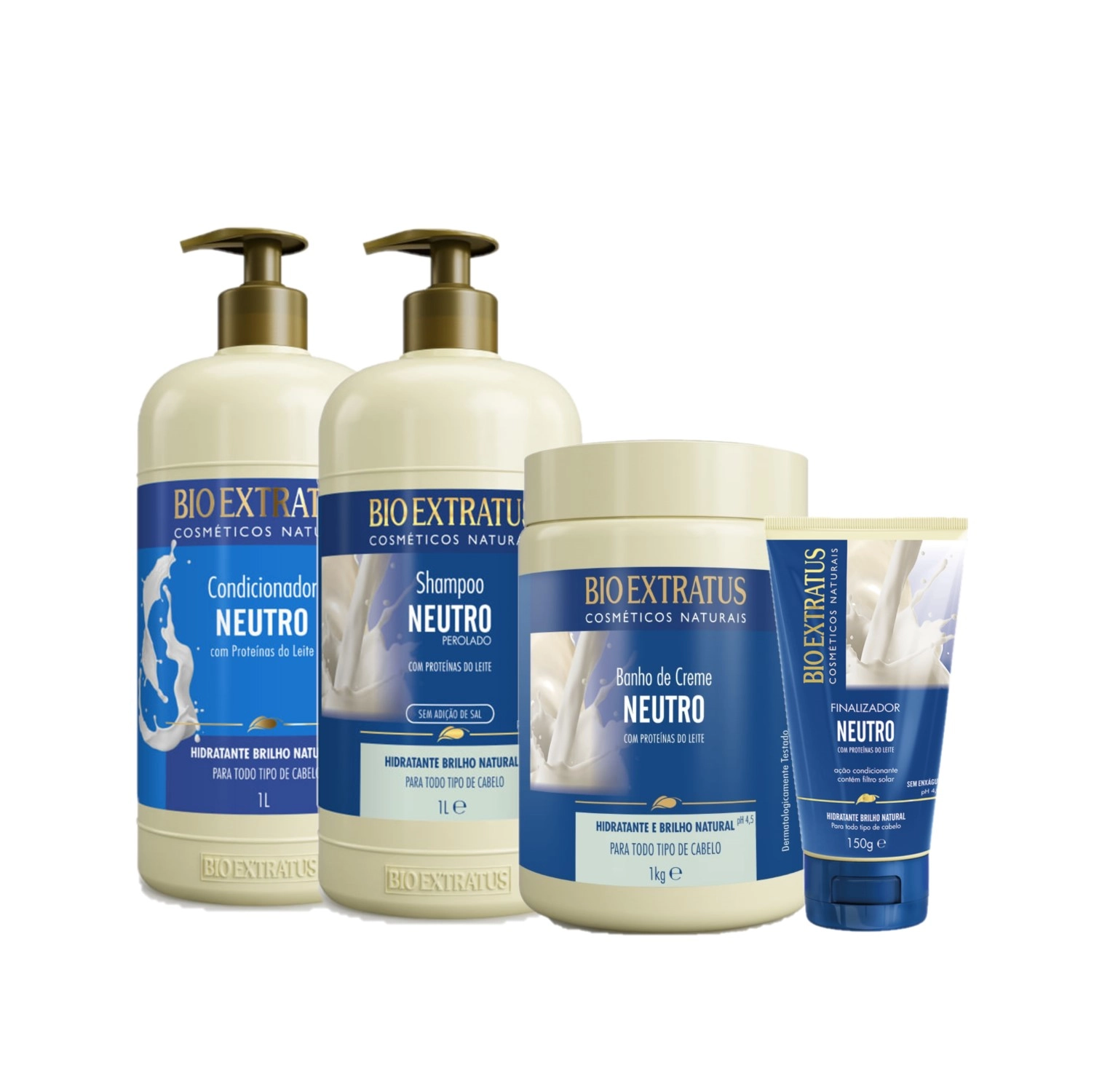 Produto: Kit Bio Extratus Neutro Brilho Natural Completo (4 produtos)
