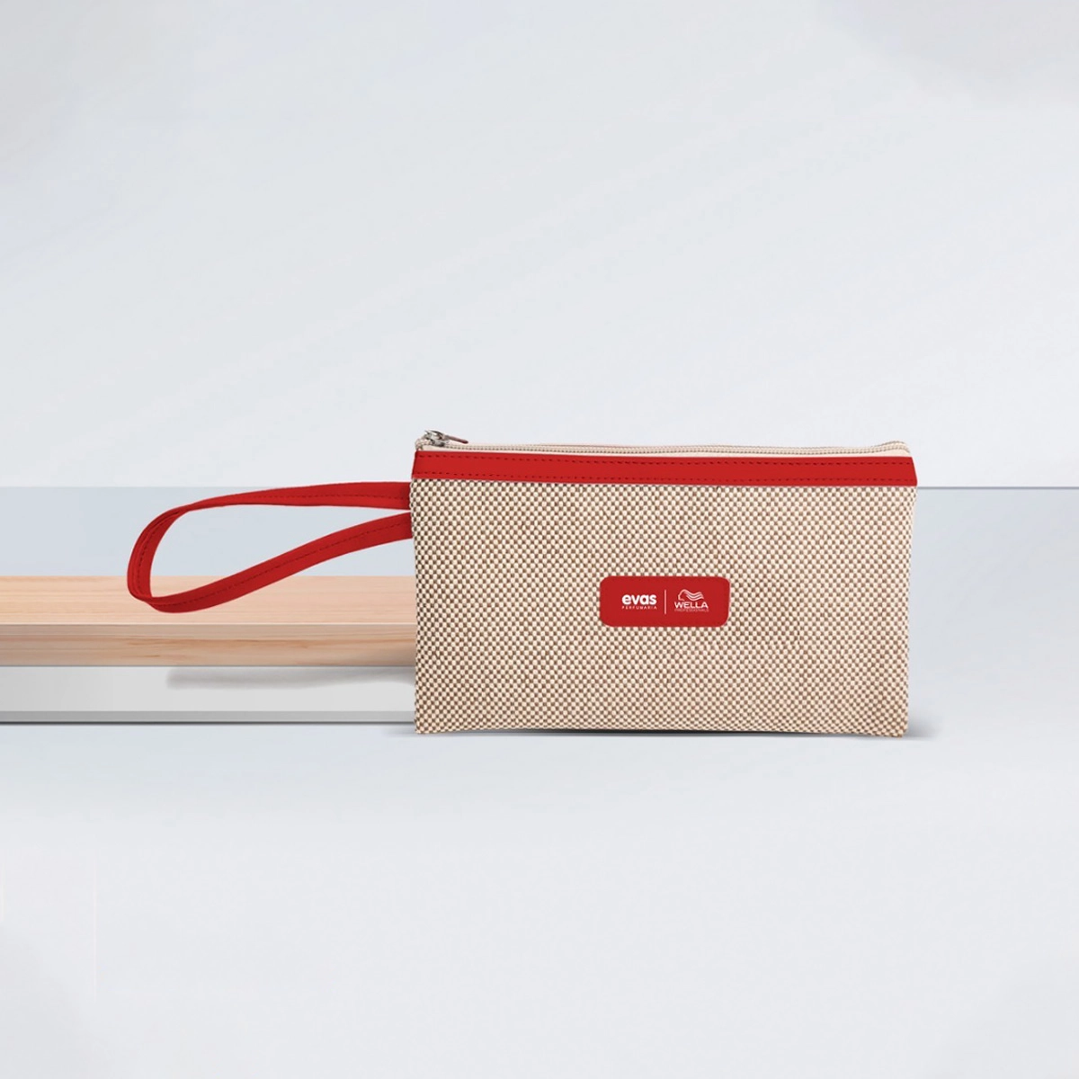 Brinde Wella Collab Evas Necessaire Juta com Alça Produto Brinde Wella Collab Evas Necessaire Juta com Alça