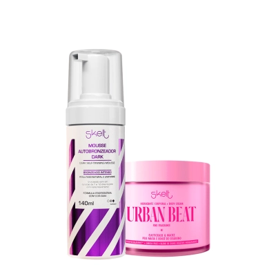 Produto: Kit Skelt Red Carpet Glow Hidratante Corporal Urban Dark (2 produtos)
