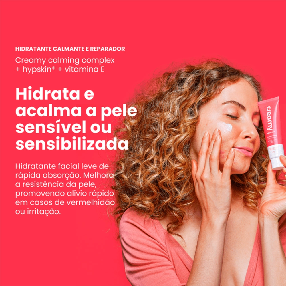 Creme Hidratante Facial Calming Cream Creamy Skincare 40g Produto Creme Hidratante Facial Calming Cream Creamy Skincare 40g