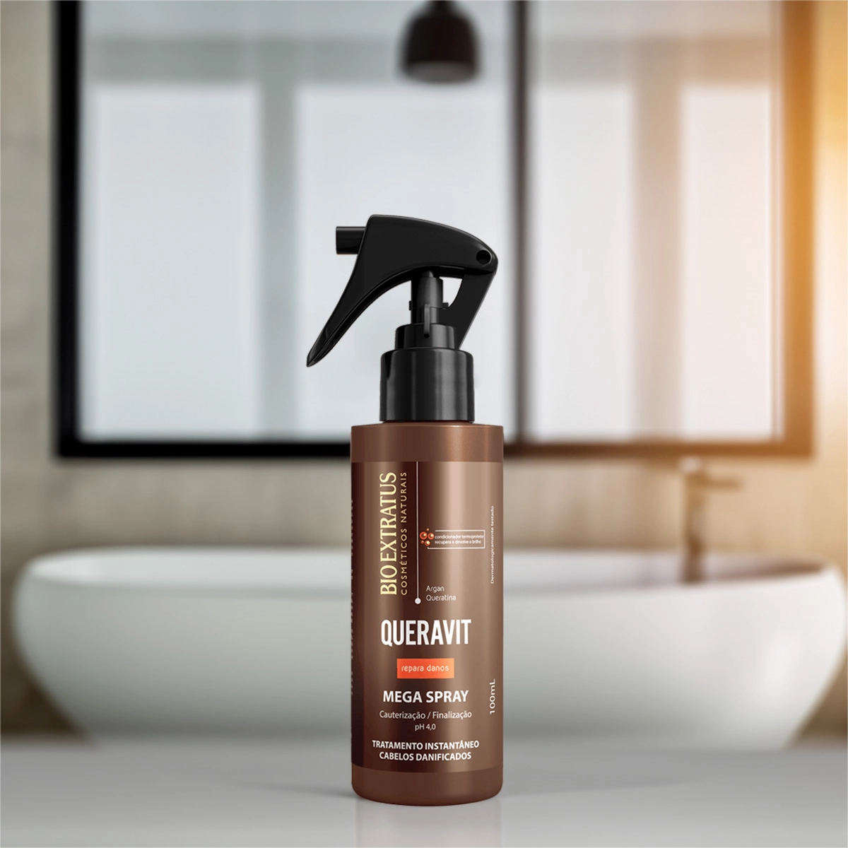 Produto: Mega Spray Condicionador Termoprotetor Bio Extratus Queravit 100ml