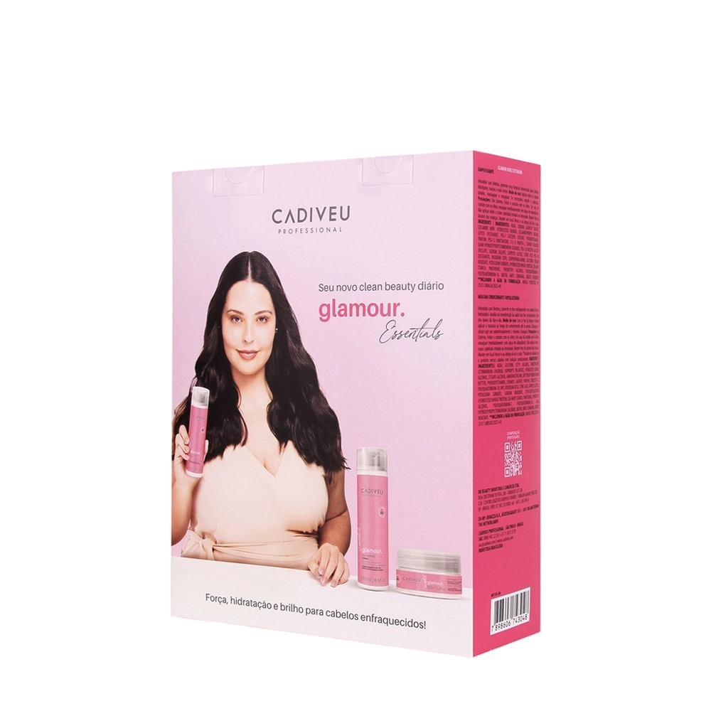 Produto: Kit Home Care Cadiveu Essentials Glamour Shampoo e Máscara (2 produtos)