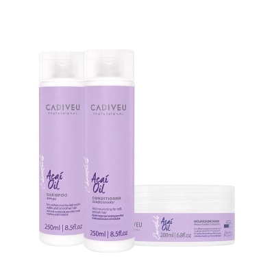 Produto: Kit Cadiveu Professional Essentials Açaí Oil - Nutrição Profunda (3 produtos)