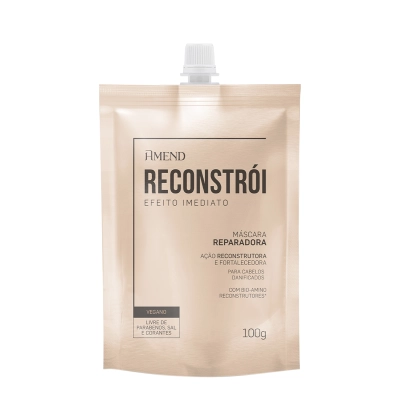 Amend Efeito Imediato Reconstrói - Máscara Capilar 100g Produto: Amend Efeito Imediato Reconstrói - Máscara Capilar 100g