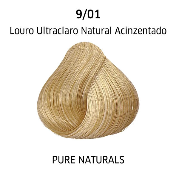 Produto Coloração Permanente 9.01 Louro Ultraclaro Natural Acinzentado Wella Professionals Color Perfect 60ml