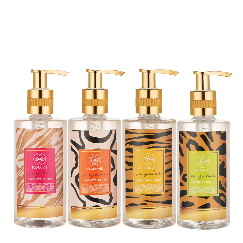 Produto: Kit Flora Vie Singular Sabonete Líquido Completo (4 Produtos)