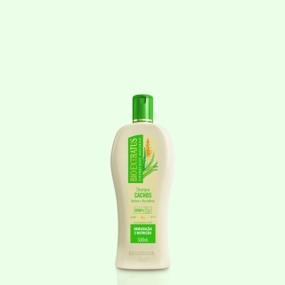 Shampoo Cachos Babosa Bio Extratus Cachos Babosa 500ml Produto Shampoo Cachos Babosa Bio Extratus Cachos Babosa 500ml