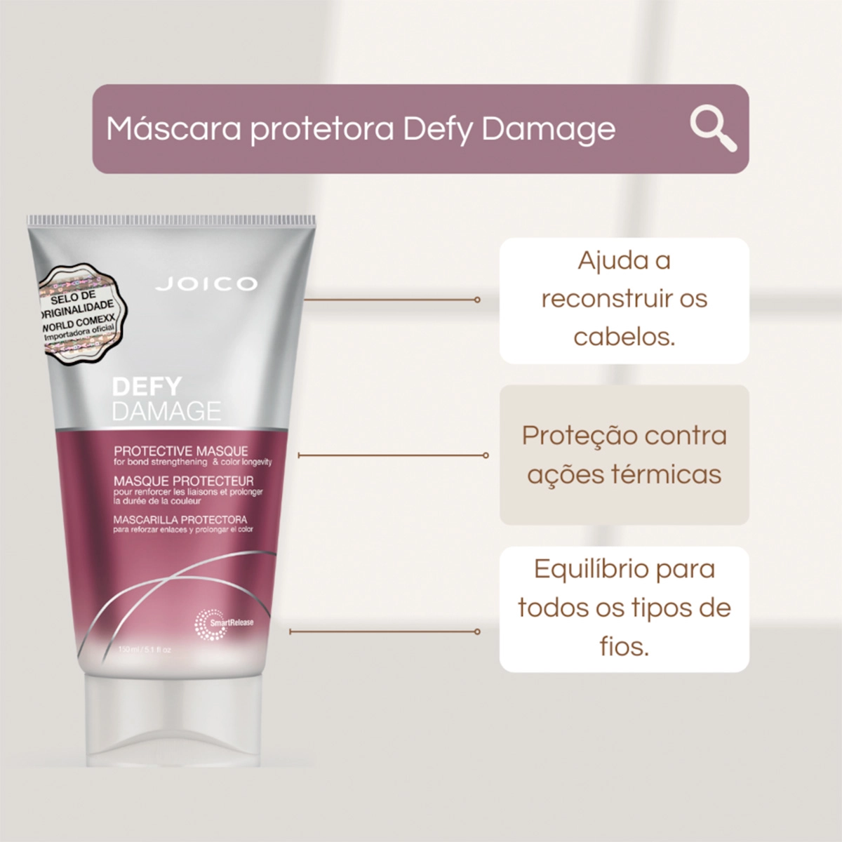 Produto: Kit Joico Defy Damage Protective Salon Máscara 150 (3 produtos)