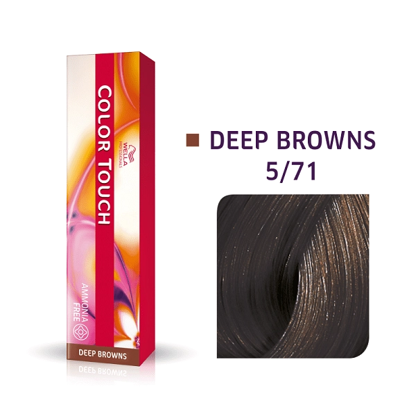 Produto: Tonalizante Color Touch 5/71 Castanho Claro Marrom Acinzentado Wella Professionals 60g