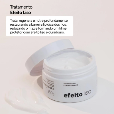 Produto Máscara Capilar Efeito Liso Acquaflora Efeito Liso 250g